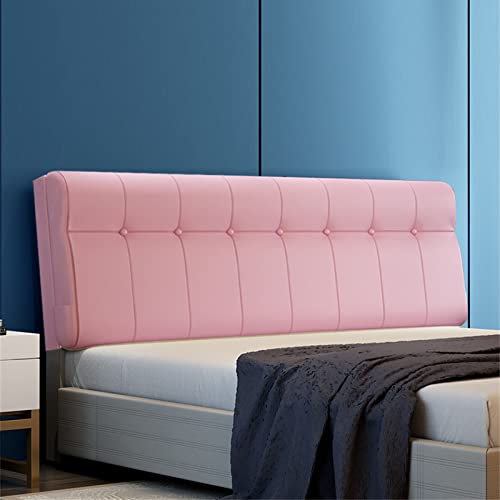Gepolstertes Kopfteil Kissen, Leder Wandkissen Weiche Hülle Einfarbiges Kopfteil, Lendenpolster Mit Abnehmbarem Bezug Zum Fernsehen, Spielen, Ausruhen,C,with headboard 70.8/180cm