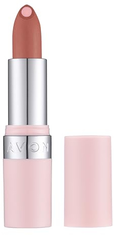 AVON Hydramatic Matte Barra de Labios Nude | Núcleo de ácido hialurónico, acabado mate cómodo y SPF 10 para mantener la hidratación en tono Nude