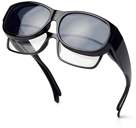Face Shadow Polarisiert Überzieh Sonnenbrille Damen über Normale Brille UV400 Schutz, Überbrille für Brillenträger, Ultra Leicht Fahren Angeln