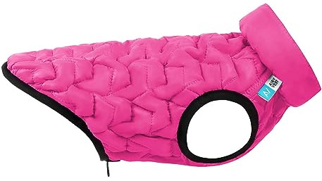 PillowPrim AiryVest, FLEXIBILITÄT Hundejacke mit Tasche, Wasserdicht Hundekleidung, Hundemantel, Windichte, Rosa, L - 55x85x60 cm