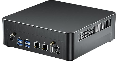 Thdeukoty Mini PC avec Processeur Core i9-9880H 8 C/16 T jusqu'à 4,8 GHz, 64 Go DDR4, SSD 1 to, Ordinateur de Bureau Win 11 Pro, DP, 2 HDMI, Triple écran 4K, Optique, Double LAN, Wi-FI 6E/BT5.3, VESA