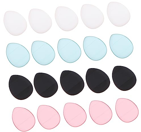 Ipetboom 20 Stück Kleiner Puderquaste mit Riemen Kompakt für Trocken und Nassanwendung Make Up Schwamm für Gesichtspuder und Foundation Geeignet für Reisen und Präzises Schminken