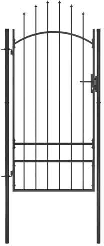 Swpsd Garden gate steel 1x2.5 m black Model146321
