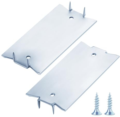 Wensilon(30 pcs) Zinc 1.5X3 Inch 16-Gauge Anti-Nail Protection Plate Shield, Nail Plate for Wood Studs, Steel Cable Wire Protector Plate with Sharp Pointed Prongs for Protection Plumbing and Wiring