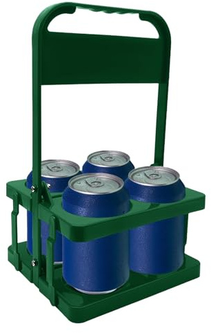 Wpsagek Flaschenregal Für 4 Flaschen, Faltbarer Becherträger Für Bier Getränke, Kunststoff Flaschenträger Gadget Für