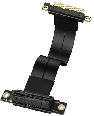 SinLoon PCIe 3.0 X4 Verlängerungskabel, 90 Grad, PCI-E 4X Stecker auf Buchse, Riser-Kabel, 20 cm (90 Grad)