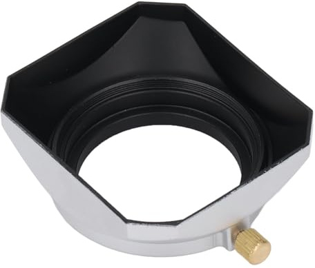 Paraluce per fotocamera digitale da 43 mm, paraluce quadrato in metallo stile retrò, paraluce protettivo per fotocamera, accessori per obiettivo fotocamera per fotografo