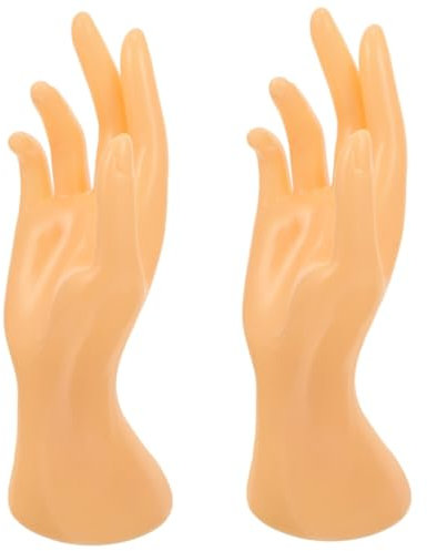 SAFIGLE 2St Handform-Ringständer schaufensterpuppe Desktop-Handringhalter Display-Zubehör dekorativer Handschmuckhalter Zeigen Sie ein weibliches Handmodell an Mannequin-Hand Vinyl