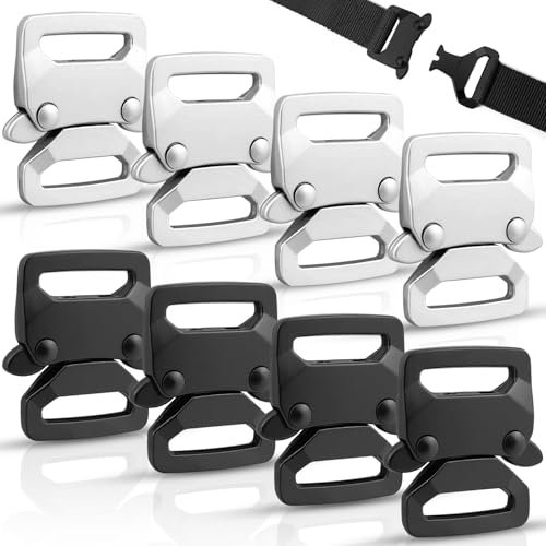 GZjiyu 8 Stück Paracord Verschluss, Zinklegierung Paracor Schnallen Clip, Paracord-Armband-Verschluss, für DIY Herstellung von Paracord Armbänder Basteln Zubehör