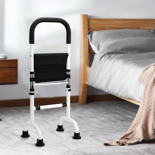 kswiown Aufstehhilfe Senioren für Sofa, Stuhl & Bett | Stehhilfe | Robuster Carbonstahl-Rahmen mit hoher Tragkraft. Rutschfeste Stehhilfe höhenverstellbar für Wohnzimmer & Bad &Toilette