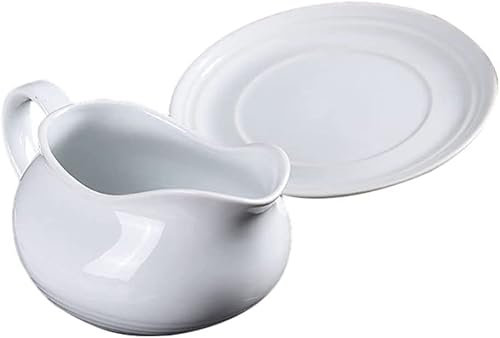 MEACEYR Bol à Sauce Ensemble de Plateau de saucière en Porcelaine créative Sauce Boat Dressing Server Dressings pour la Cuisine Bol à Condiments