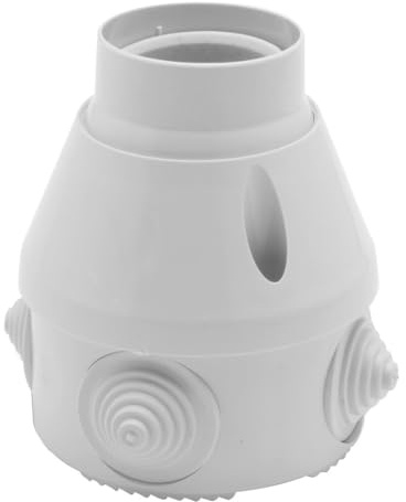 Zarivy Portalampada E27 a tenuta stagna con presa, ideale per ambienti umidi, fornisce un'illuminazione sicura e duratura in esterni e interni.