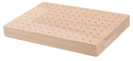 Alipis Présentoir à Brochettes en Bois 24 Trous Compact pour Cake Pops, Bonbons et Fruits, Support Alimentaire Polyvalent pour Stands de Restauration et Amuse-gueules