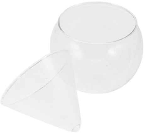SOIMISS 1pezzi Bicchieri Martini Senza Stelo Refrigeratore Bicchiere Da Cocktail Freddo in Vetro Per Uso Domestico e Ristorazione Superficie Liscia e Facile Da Pulire