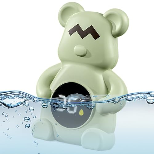 Badethermometer für Babys – Temperatursensor für Babys | Wassertemperaturmonitor | Messgerät für Badewanne mit schwimmendem Spielzeug in Bärenform für Badewanne Dusche