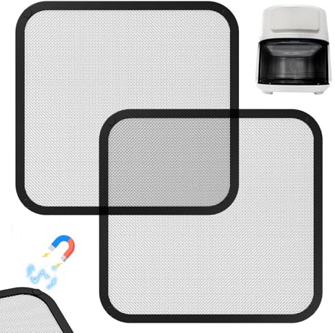 2 Stück Magnetischer Spritzschutz für Cosori Heißluftfritteuse Zubehör 5,5L 6,0L 6,2L 10,8L, Airfryer Zubehör Cosori & Philips Airfryer Zubehör für HD9285 HD9270, Öl Spritzschutz Netz