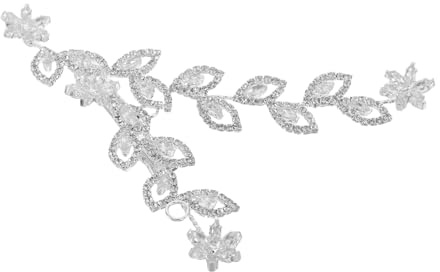Tocado de Novia Gemas de Imitación, Horquilla Plateada | Ligera y Brillante, para Bodas y Recepciones, Joya Elegante para Peinados de Mujer