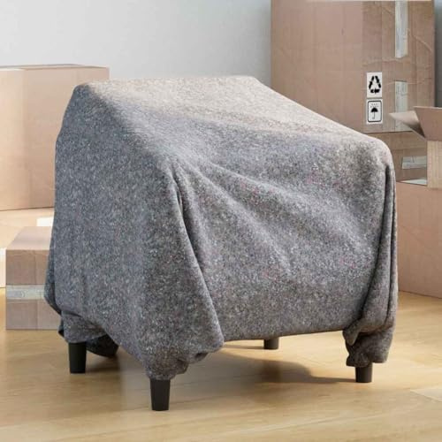 GeenYuu 25 coperte per trasloco, 150 x 200 cm, in tessuto, imbottitura, antigraffio, protezione dagli urti, imballaggio per mobili, ristrutturazione, cantiere, studio, con ammortizzazione flessibile e