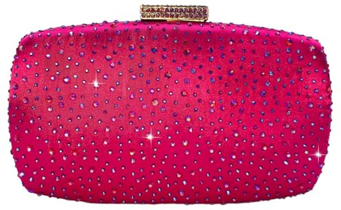 Boutique De FGG Damen Abendhandtaschen Hochzeit Party Kristall Clutch Handtaschen Diamant Strass Braut Clutch Taschen,Mini
