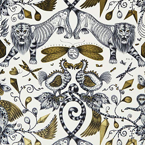 Emma J Shipley Animalia Extinct Tapete Gold W0100/02