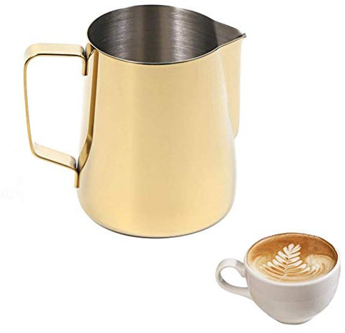 Iwinna Milk Frothing Jug Multifunctional Milk Coffee Frothing Pitcher for Making Cappuccino Espresso