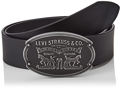 Levi's Billy Plack Belt herrbälte, Vanlig svart, 85