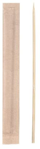 García de Pou - 1000 unidades - Palillos Enfundados Kraft 6,5 Cm Natural Madera