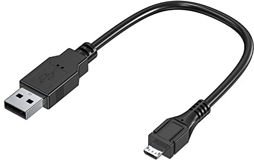 Mellbree Cable de alimentación para Fire TV Stick Short, cable de alimentación USB de 0,3 m compatible con Fire TV Stick, Roku Streaming Stick, Roku Premium (0,3 m)