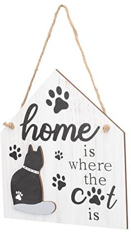 Holzschild Zum Aufhängen Im Freien Willkommen Haustier Hängende Wandplakette Türschilder Für Katzen H?lzerne Haustierh?ngelchen Schilder Aus Haustierholz Hölzern Katze Marke