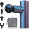 arboleaf Mini Pistolet de Massage Musculaire, Massage Gun Appareil de Massage Pistolet 3200 rpm, 0,47 kg Pistolet Massage Musculaire 5 Vitesses 4 Têtes en Silicone, Faible Bruit Charge de Type C Gris