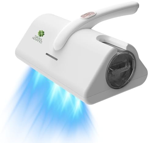TRÉBOL ADVANCE, Aspirapolvere antiacaro da 400 W per materassi e tappezzerie, per rimuovere gli acari, con cavo (colore bianco)