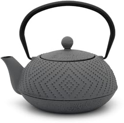 Bredemeijer Teekanne Fujian 1,2L mit Filter grau, Warmgrau