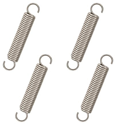 GUNGY Zugfedern mit Haken Edelstahl Spannfeder Zugfeder 60mm Außendurchmesser 10mm Drahtdurchmesser 1,6mm Maximale Zugkraft 8KG 1,6x10x60mm 4 Stück
