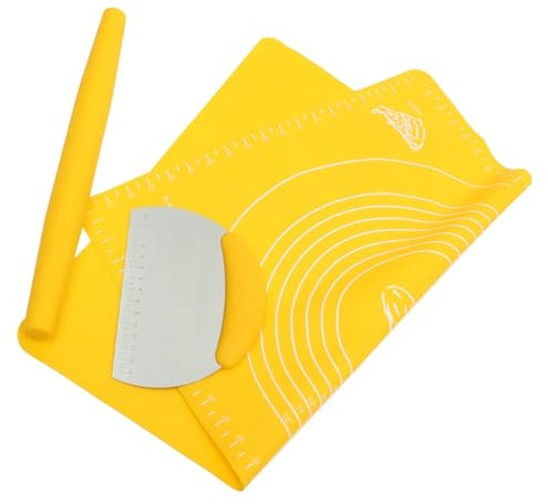 TOPBATHY 3 Pezzi Set Da Forno Utensili Da Cucina Mattarello Per Gnocchi Per Pasta Pratico Utensile Da Cucina Strumenti Per Cottura Per Cuocere Tappetino Per Pasta Antiaderente