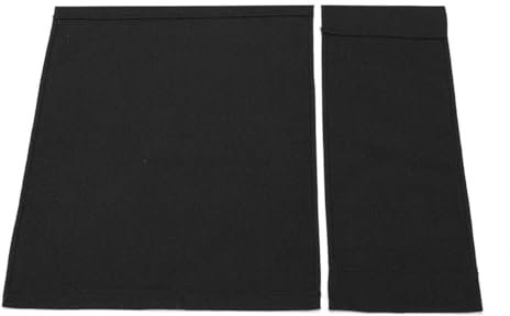 LUZBOSE Regiestuhlbezug, Regiestuhl-Ersatzbezug aus Segeltuch, Freizeitsitz-Set, Gartenstuhlbezug, Segeltuch, Stuhlbezug (1 Set, schwarz)