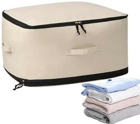 Bolsa De Almacenamiento Para Edredones - Bolsas Para Edredones Con Cremallera Y Asa Para Ropa De Cama | Bolsas Espaciales Bolsas De Almacenamiento Con Compartimentos Para Viajar | Bolsa De Almacenamie