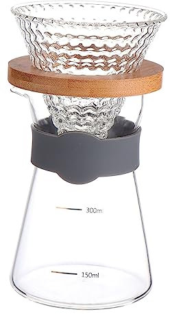 Mikinona 2 Pz Tazza Di Caffè Cappuccinatore Per Caffè Teiera Da Caffè Filtro Per Caffè a Goccia Manuale Caffè Espresso Caffettiera Espresso Filtro Filtro Caffè Espresso Manuale Bicchiere