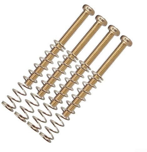 Humbucker Tonabnehmer für Gitarren und Schrauben, für M3 x 30 mm, Chrom Schwarz/Gold