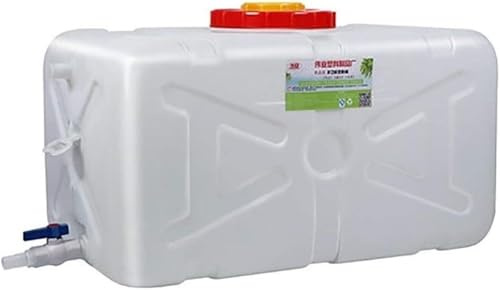 Rain Barrels Portable Water Storage Tank Thick Plastic Water Storage Container Tank Emergency Water Barrel Container, with Tap,White (Size : 200L)
