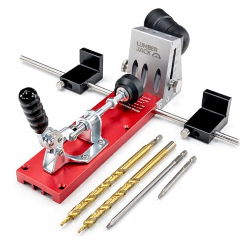 Lumberjack Pocket Hole Jig Kit Professional Tool for Woodworking Carpentry