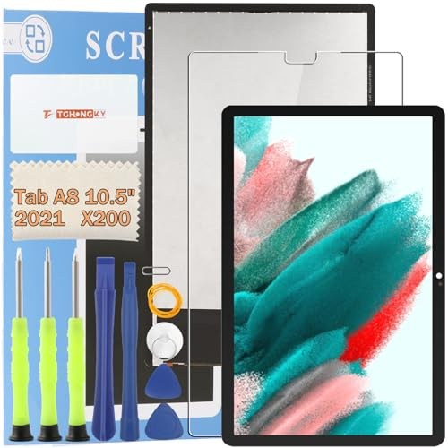 TGHongKy Per Samsung Galaxy Tab A8 10.5 2021 SM-X200 Schermo LCD per Samsung Galaxy Tab A8 10.5 2021 Display Assemblea Sostituzione Schermo di Vetro Digitalizzatore con Strumenti di Riparazione