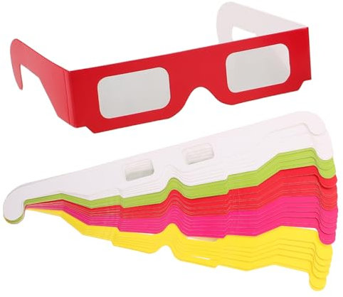 BESTonZON 30 Stücke 3d Herz Sunes Rot Party Supplies Geburtstag Party Gläser Film Gläser Für Kinder