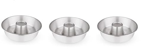 mille idee Stampo teglia casatiello rustico ciambella dolce pasquale con buco torta Set 3 Pezzi da 26m 28 cm 32 da Forno con Cono Alluminio 99.5%