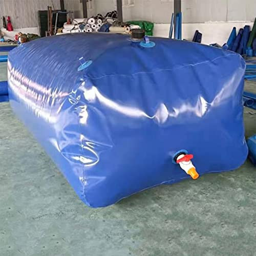 Wassersack Beutel Wasserbehälter Träger Wasserspeicherblase, Notwasserbehälter-Tankzisterne Für Bewässern Von Pflanzen, Regensammelbeutelsystem(2x1x0.5m/1000L/263gal)
