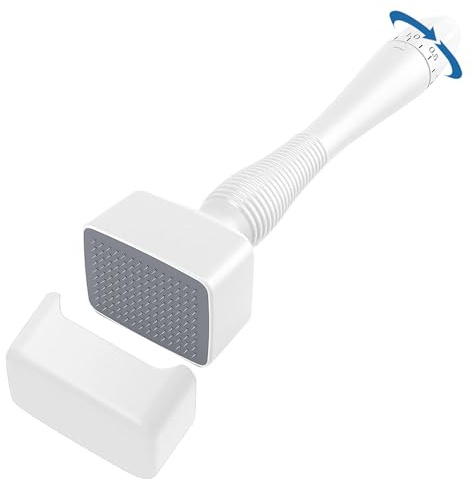 Menibeuty Adjustable Dermaroller, 140 Pointes en Titane Microneedle Dermapen Micro Needling Visage Dermapen Microneedling, Derma Stamp Professionnel pour Cheveux Barbe Visage Micro Aiguille