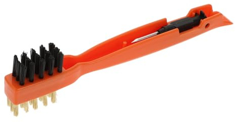 SHERCHPRY 1Pc Multi Purpose Kitchen Cleaning Brush Durable Cooktop Brush for Stovetop Scrubbing Unclogs Gas for Household Cleaning Tasks Orange