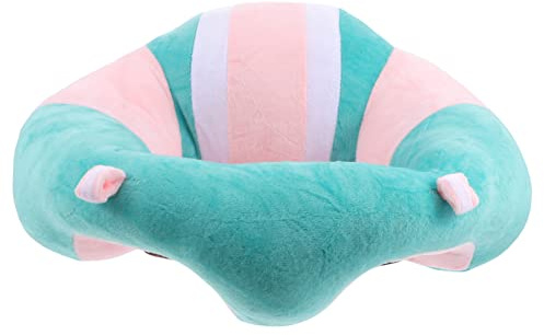 Silla de Apoyo para Niño, Cojín Infantil de Felpa Verde Antideslizante | Previene el Movimiento, Cómoda para Sentarse Erguido, para Salón y Sala de Juegos