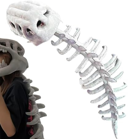 Disfraz de esqueleto de dinosaurio que en la oscuridad, disfraz de Halloween para niños y adultos, pijama de dinosaurio de cuerpo con estampado de esqueleto, disfraz de fiesta, evento