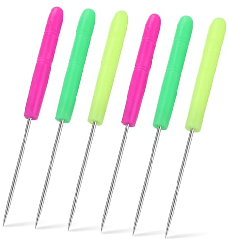 HIAKDOFT 50 Pezzi Punteruoli per Cucito Strumenti per Cucire e Quilling Accessori per Cucito Mano Strumenti Durevoli per Forare Pelle e Tessuti