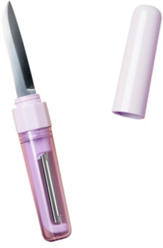 AUTSUPPL Coltello Sbucciatore Doppia Punta Multifunzione per Patate e Frutta con Impugnatura Ergonomica Portatile per Cucina Domestica Lama Resistente e Facile da Pulire